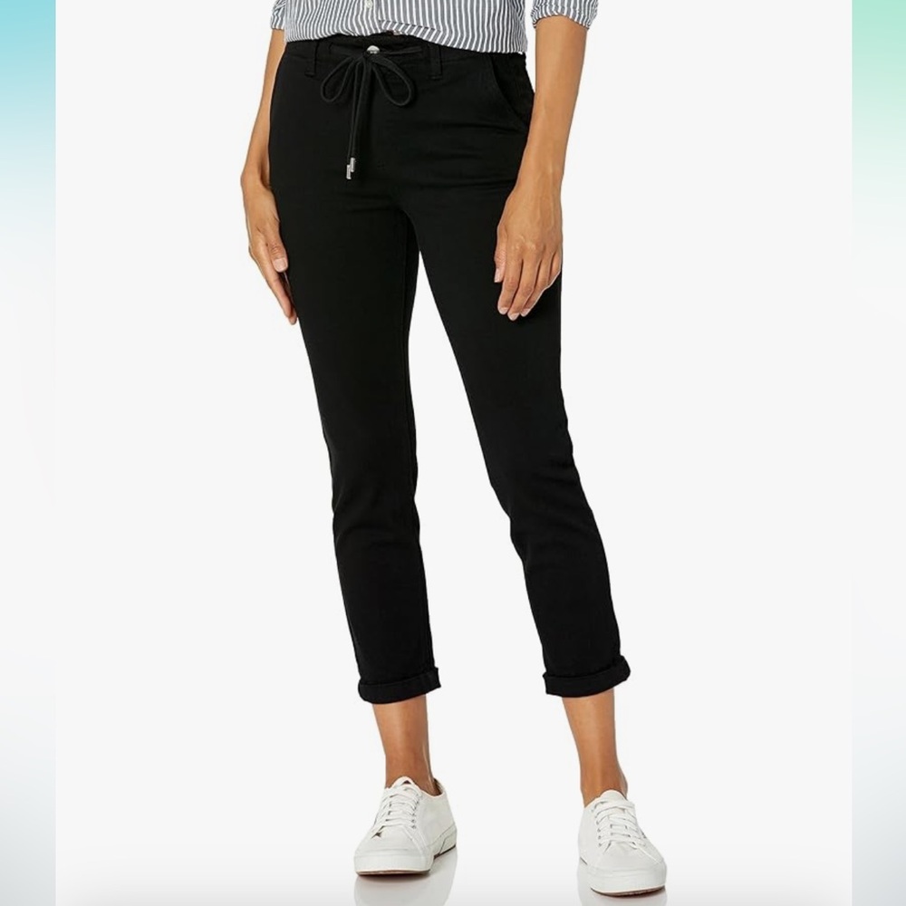 PAIGE Christy Pant High Rise Tapered Cuffed Above The Ankle in Faded Mist
